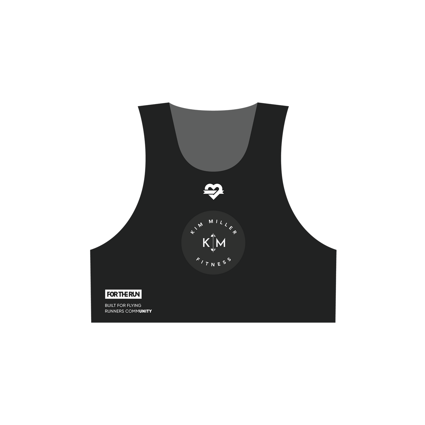 Kim Miller Fitness - Harper Performance Crop Tank - Black - Women's