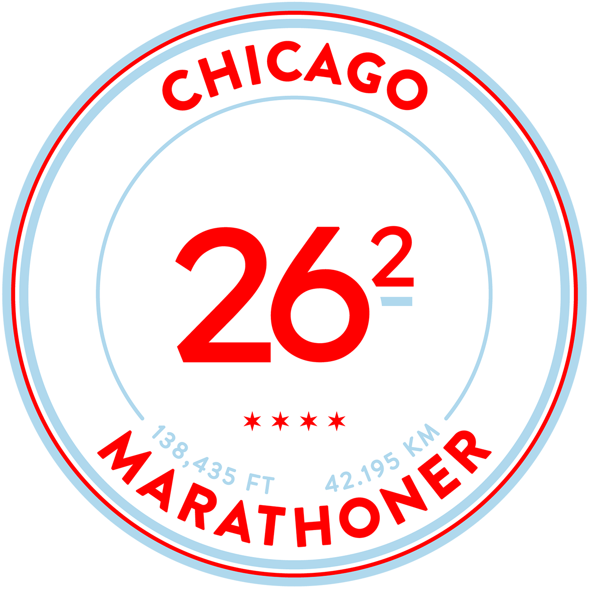 Marathon Race Stickers