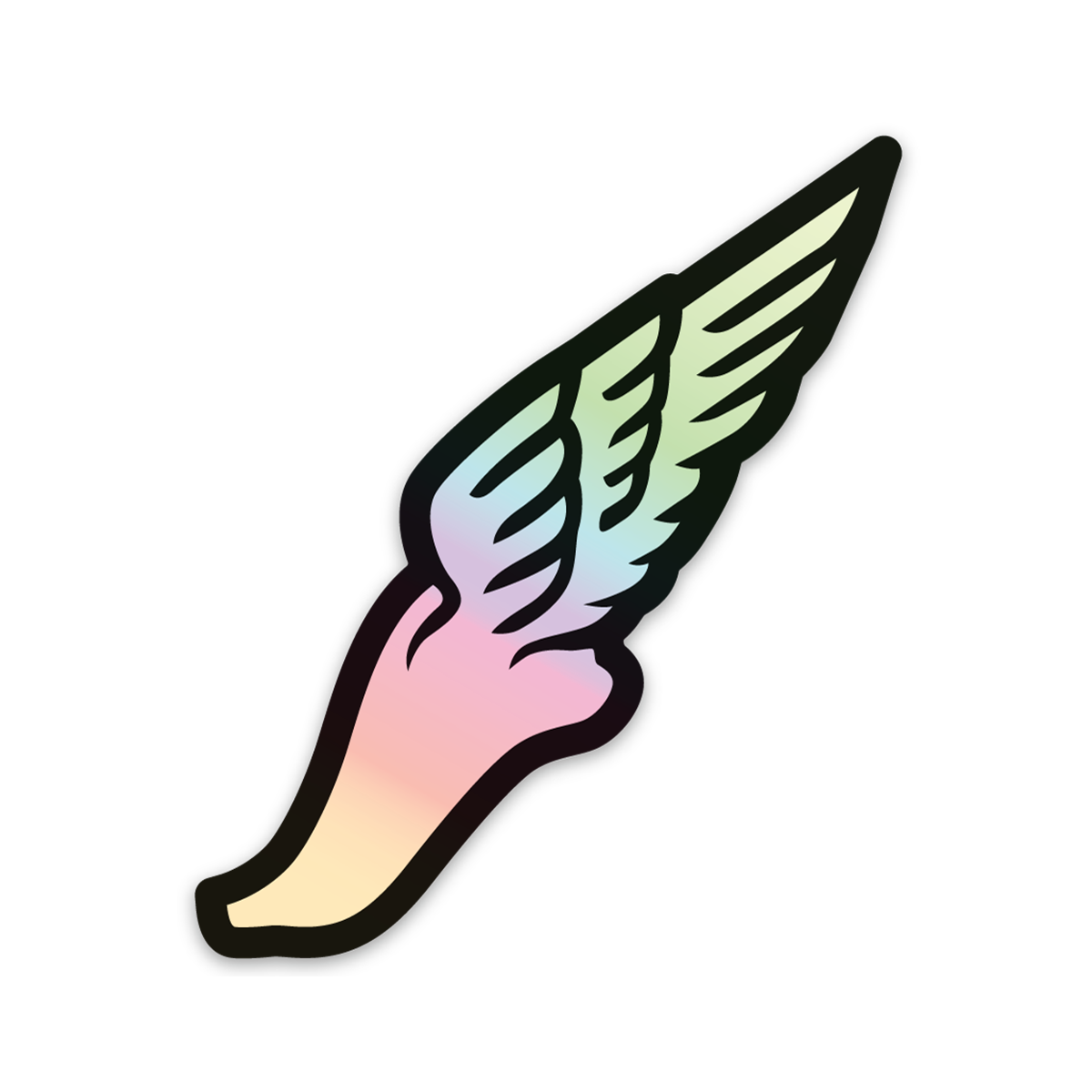 Runner Shoe Wing Sticker