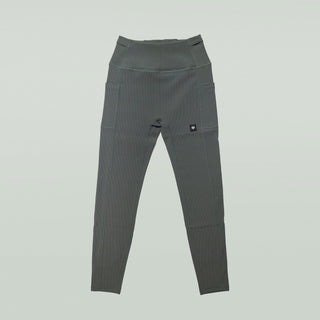 Beck 9 Pocket - Women's Running Tights - Verden - Ribbed