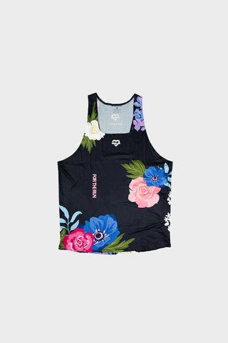 Harper Men's Singlet - Midnight Floral