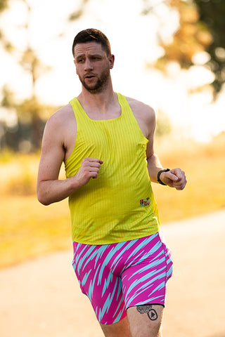 Harper Men's Singlet - Electric