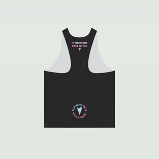 (Pre-Order) Lane Men's Singlet - Pace of Me - Black