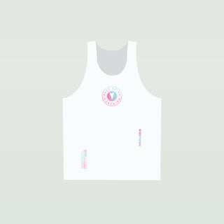 (Pre-Order) Lane Men's Singlet - Pace of Me - White
