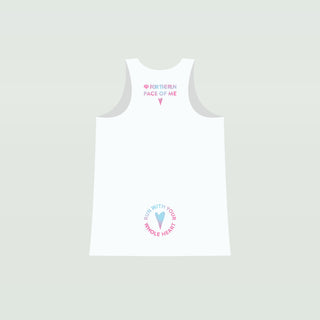 (Pre-Order) Lane Women's Singlet - Pace of Me - White