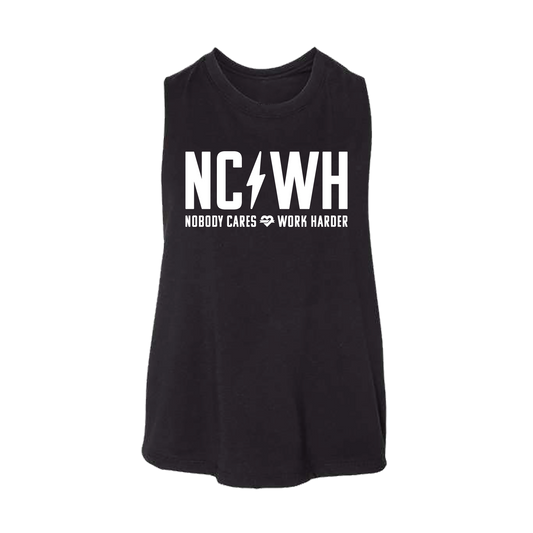 Nobody Cares Work Harder - Crop Tank - Women's