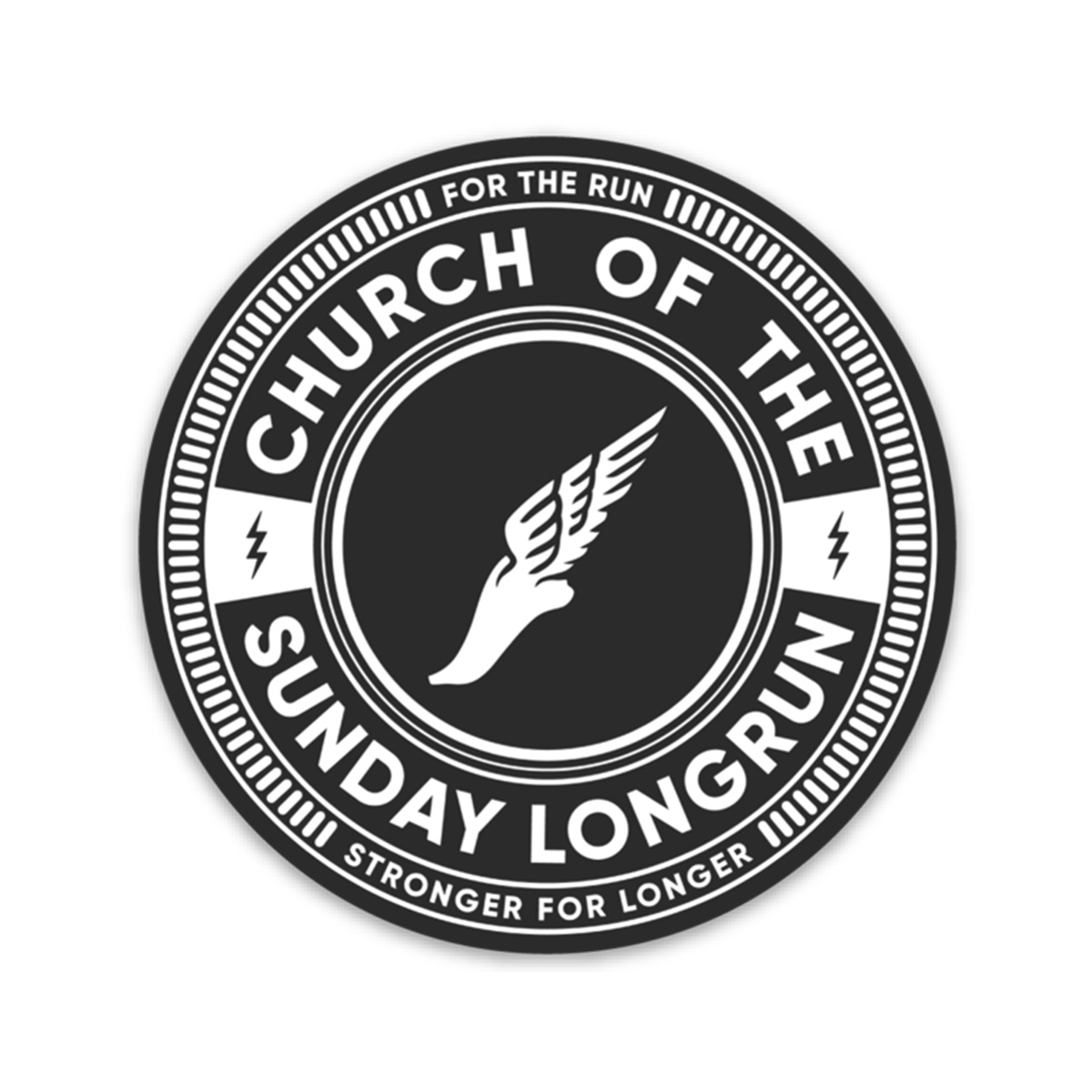 Church of the Sunday Longrun - Sticker
