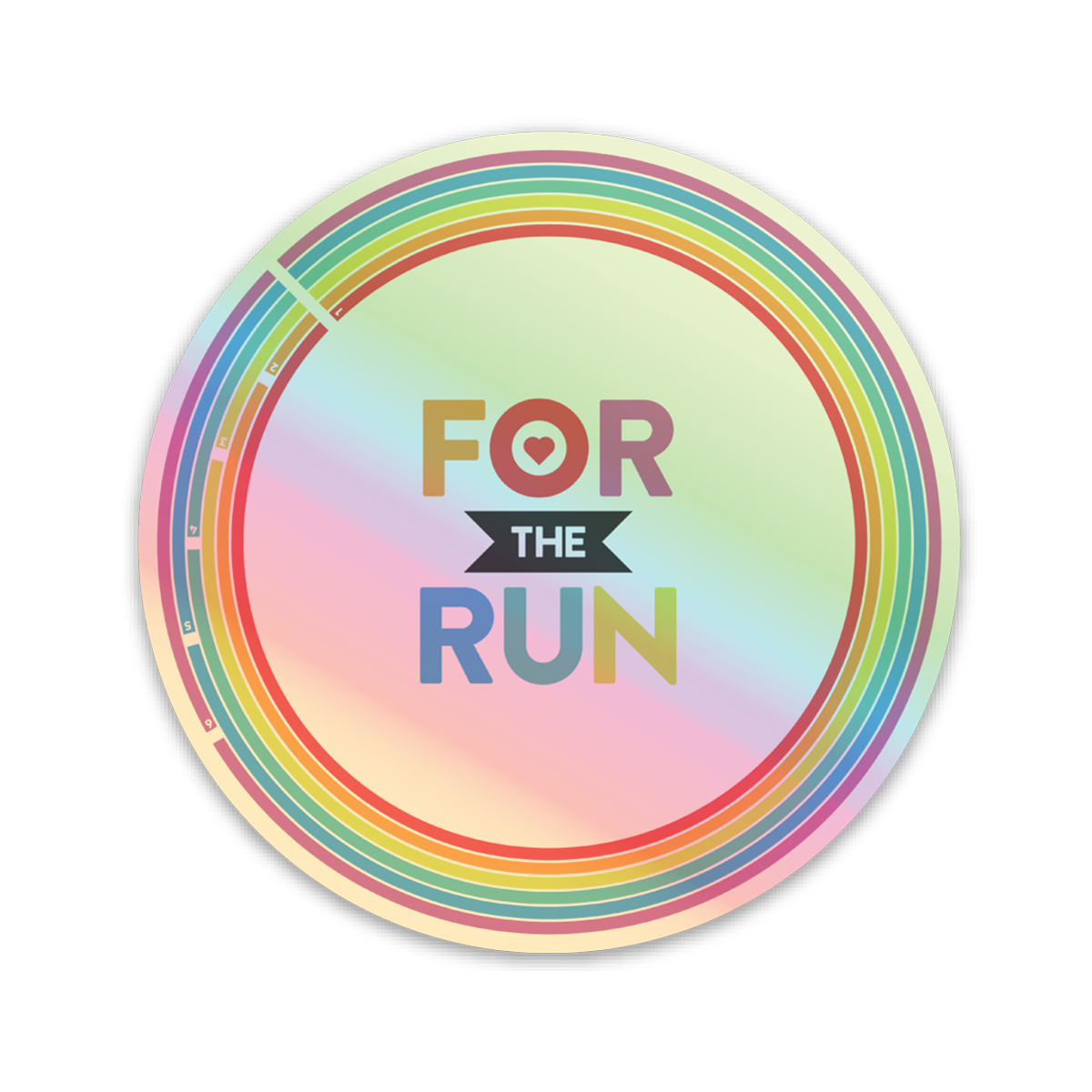 For The Run Holographic - Sticker