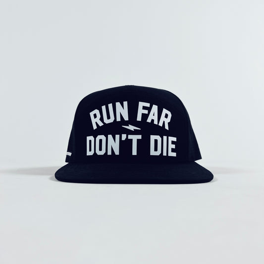 Caperton Cap - Run Far Don't Die - Black